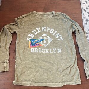 J. Crew Crewcuts Boys Brooklyn Gray Long Sleeved t-shirt Size Large